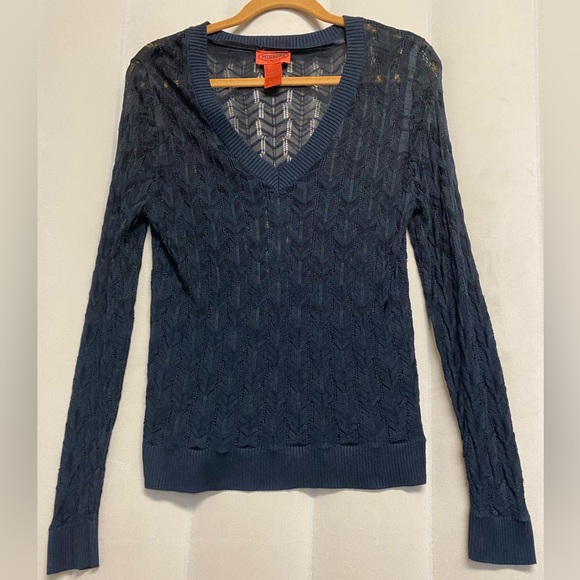 Missoni x Target Women’s Sweater Large Chevron Lightweight Designer Quiet Luxury - Picture 1 of 10